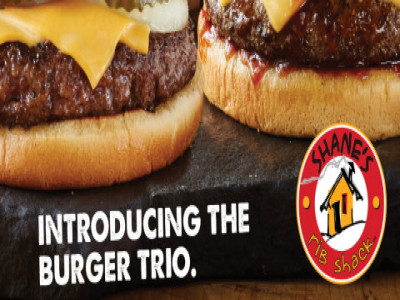 Shane’s Rib Shack Burger Trio
